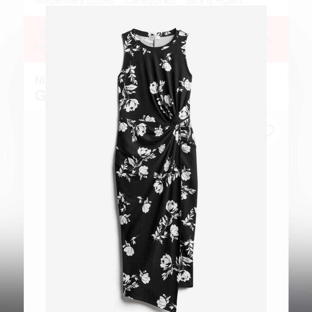 Floral knit dress